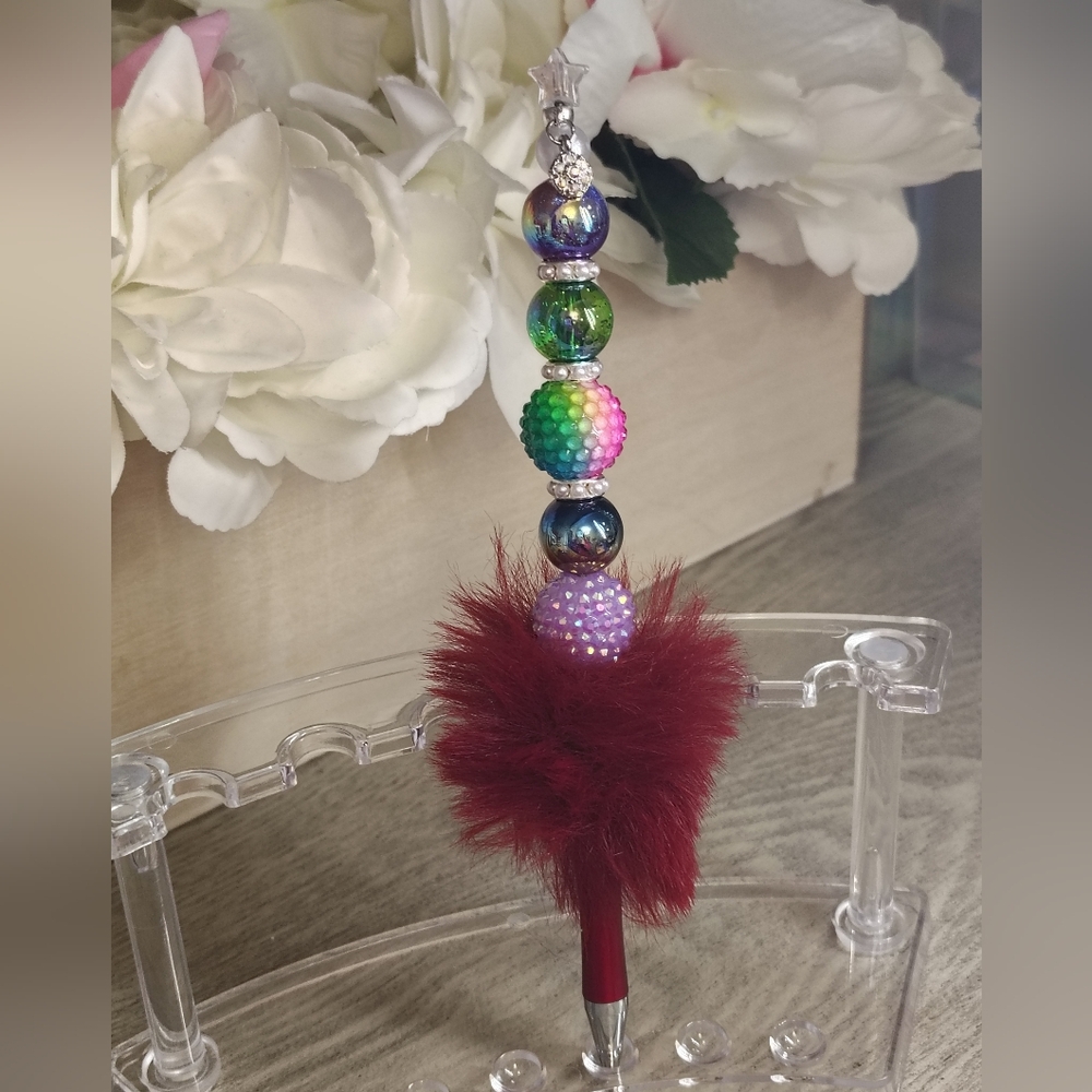 Multicolor Beaded Star Pen